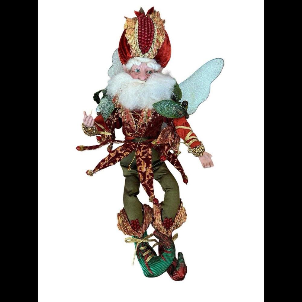 MARK ROBERTS Jingle Bell Fairy SANTA Limited Edition Christmas Shelf SIGNED 19”
